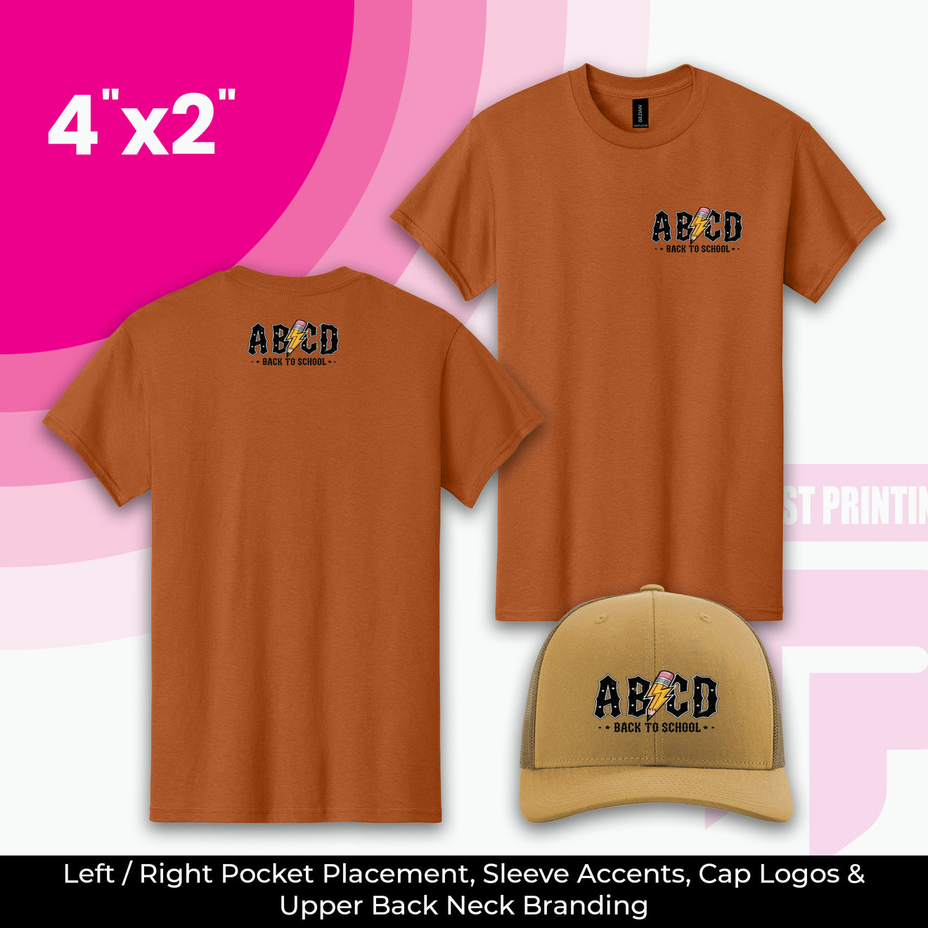 Custom DTF Transfer By Size