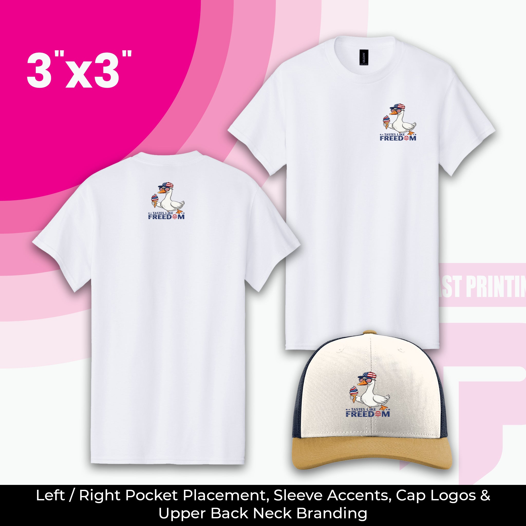 Custom DTF Transfers by Size