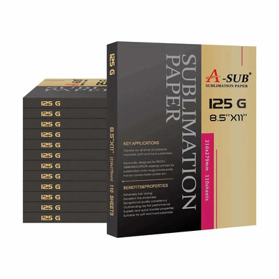 A-SUB 8.5" x 11" Sublimation Paper 125gsm, 110 Sheets