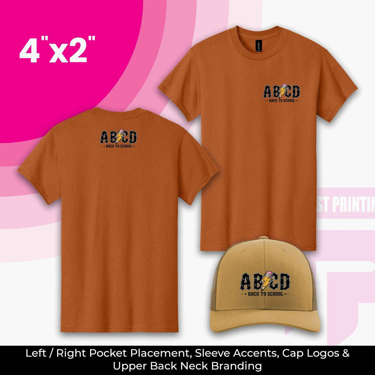 Custom DTF Transfers by Size